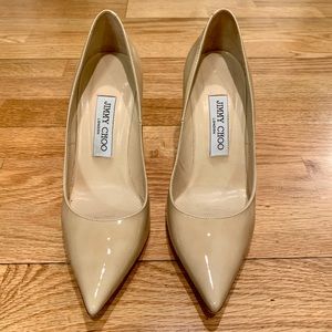 Jimmy Choo Nude 4” Heels, Sz 6.5